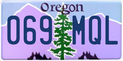 OR license plate 069MQL