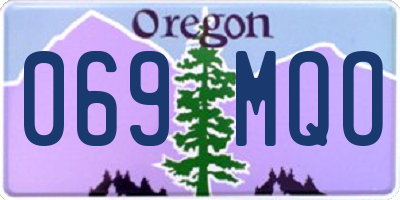 OR license plate 069MQO