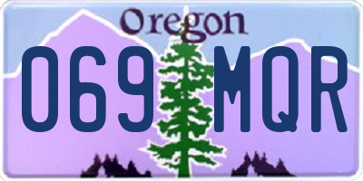 OR license plate 069MQR