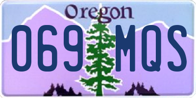 OR license plate 069MQS
