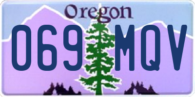 OR license plate 069MQV