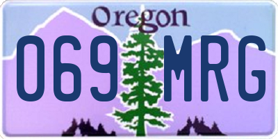 OR license plate 069MRG