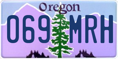 OR license plate 069MRH