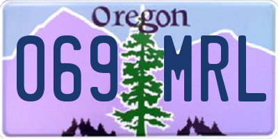 OR license plate 069MRL