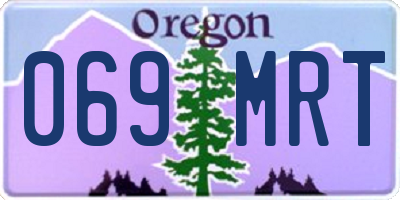 OR license plate 069MRT