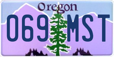 OR license plate 069MST