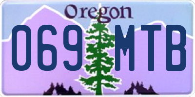 OR license plate 069MTB