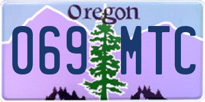 OR license plate 069MTC
