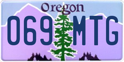 OR license plate 069MTG