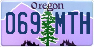 OR license plate 069MTH