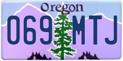 OR license plate 069MTJ