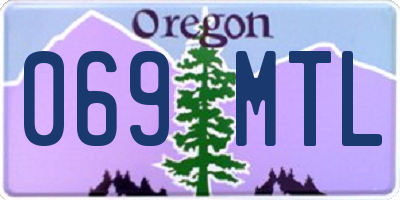 OR license plate 069MTL