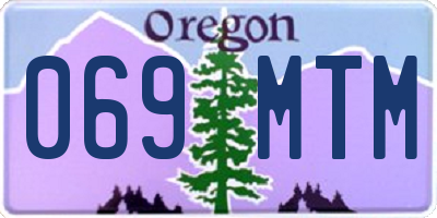 OR license plate 069MTM