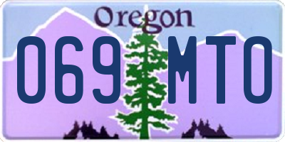 OR license plate 069MTO