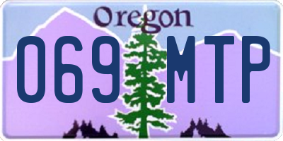 OR license plate 069MTP