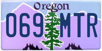 OR license plate 069MTR