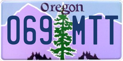 OR license plate 069MTT