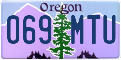 OR license plate 069MTU