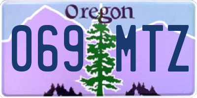 OR license plate 069MTZ