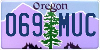 OR license plate 069MUC
