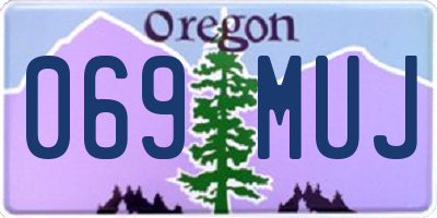OR license plate 069MUJ