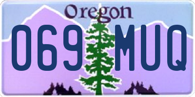 OR license plate 069MUQ