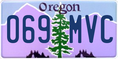 OR license plate 069MVC