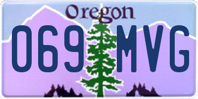 OR license plate 069MVG