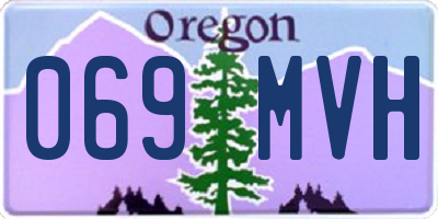 OR license plate 069MVH