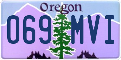 OR license plate 069MVI