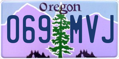 OR license plate 069MVJ