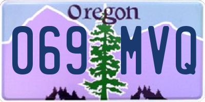 OR license plate 069MVQ