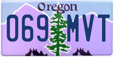 OR license plate 069MVT