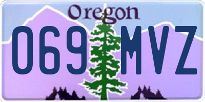 OR license plate 069MVZ