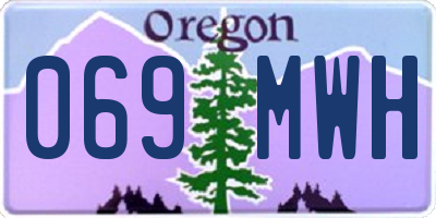 OR license plate 069MWH