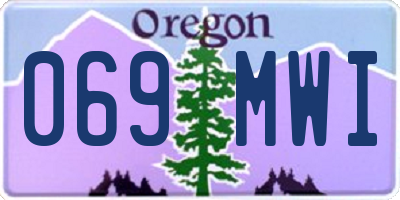 OR license plate 069MWI
