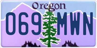 OR license plate 069MWN