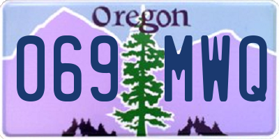 OR license plate 069MWQ