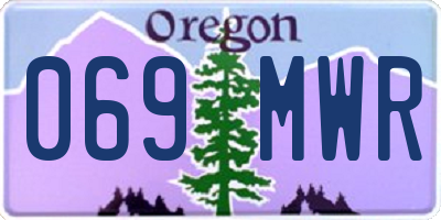 OR license plate 069MWR