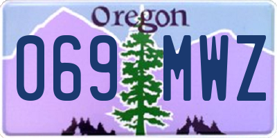 OR license plate 069MWZ