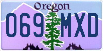 OR license plate 069MXD