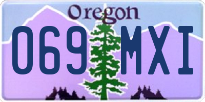 OR license plate 069MXI