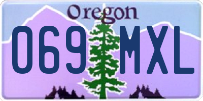 OR license plate 069MXL