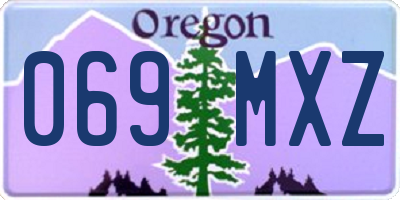 OR license plate 069MXZ