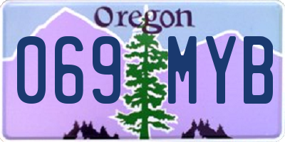 OR license plate 069MYB