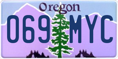 OR license plate 069MYC