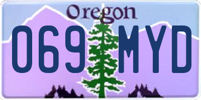 OR license plate 069MYD