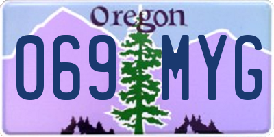 OR license plate 069MYG