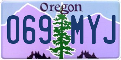 OR license plate 069MYJ