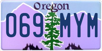 OR license plate 069MYM